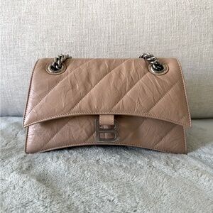 Balenciaga Quilted Crashed Calf Leather Bag. New!